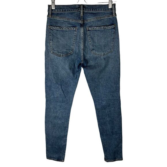 Agolde Jeans Women 26 Sophie Skinny Mid Rise Ankle Medium Denim Pants Stretch - Picture 3 of 8